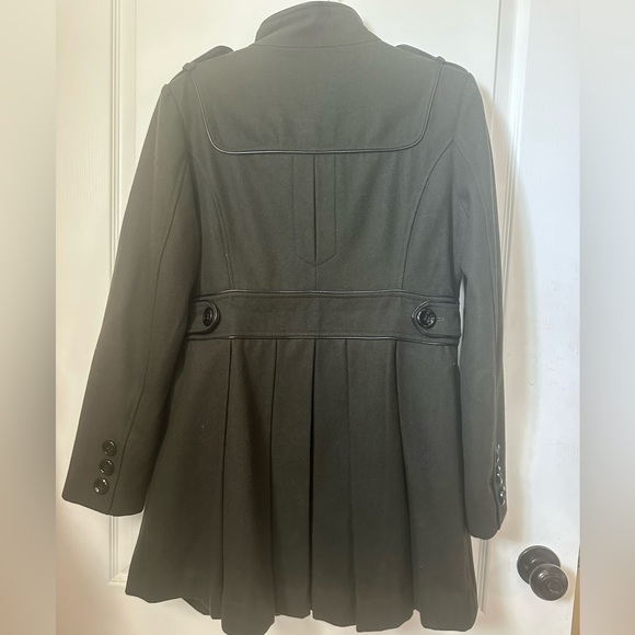 NWOT Steve Madden Olive Military Style Wool Utility/Peacoat Jacket. Size L - Picture 3 of 4